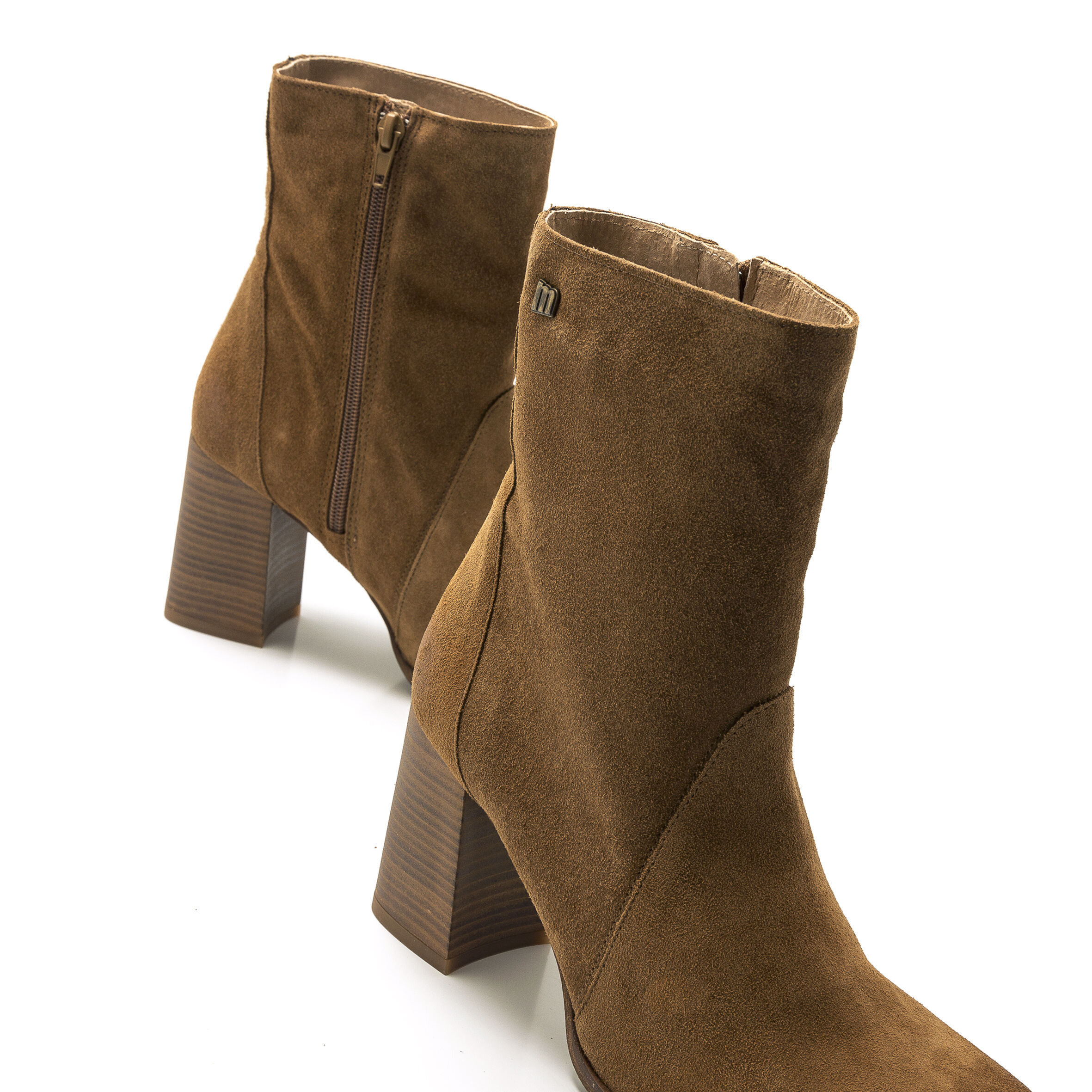 Botines marron hotsell tacon